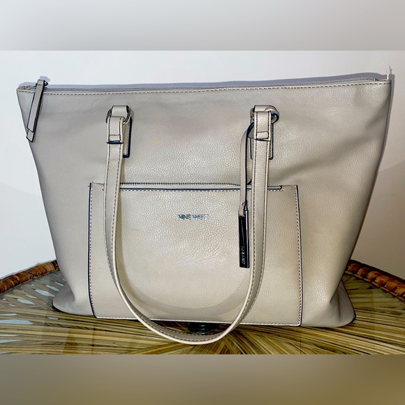 Nine West Tote Laptop Bag in Beige - Picture 2 of 11